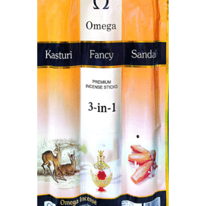 Omega 3-in-1 Premium Incense Sticks – Kasturi, Fancy & Sandal Fragrance