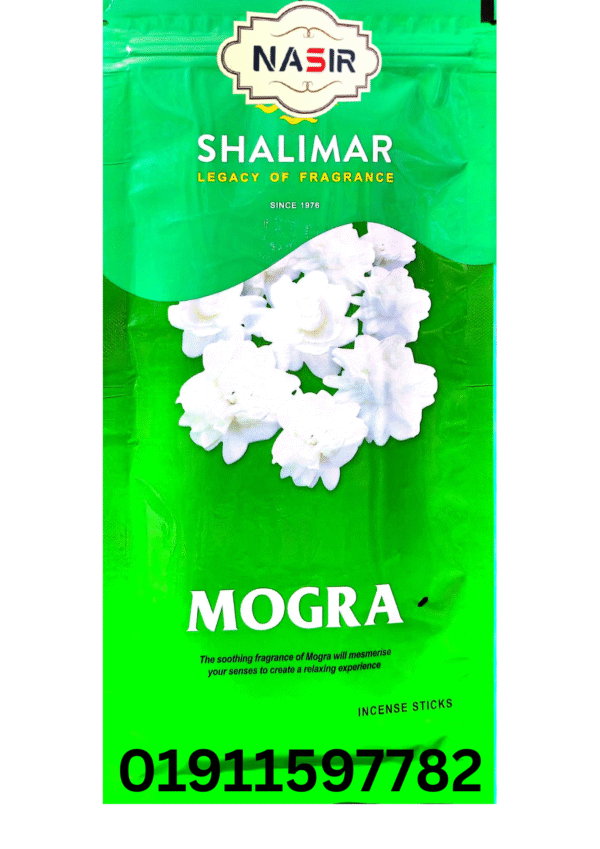 Shalimar Mogra Incense Sticks – Premium Floral Fragrance🌸